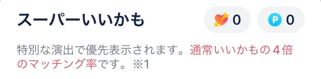 タップル　スーパーいいかも　効果